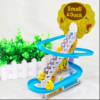 Small Duck Climbing Stairs Toy Electric Ducks Chasing Race Track Game Set
